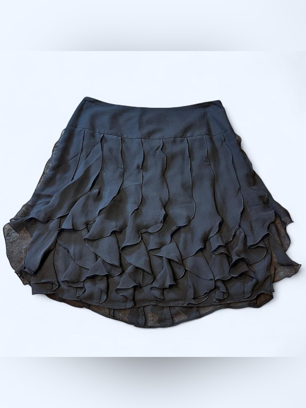 Fairy Black Ruffled Mini Skirt by Cato!